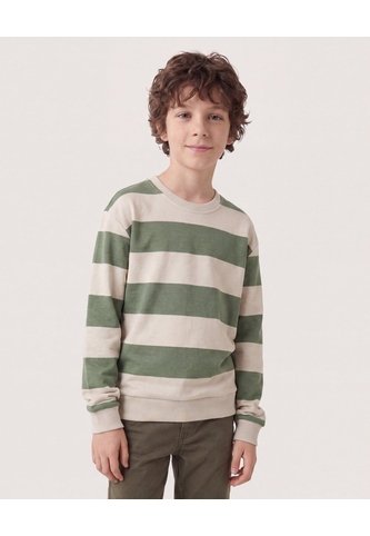Buzo Preteñido A Rayas  Infantil Niño Beige Ostu Ostu