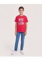 Camiseta Spider-Man Nyc Hero Para Niño  Infantil Niño Rojo Ostu de Ostu
