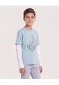 Camiseta Adventure Warning Para Niño  Infantil Niño Verde Ostu de Ostu