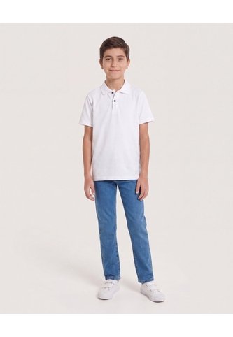 Polo Básico De Corte Versátil Para Niño  Infantil Niño Crema Ostu Ostu