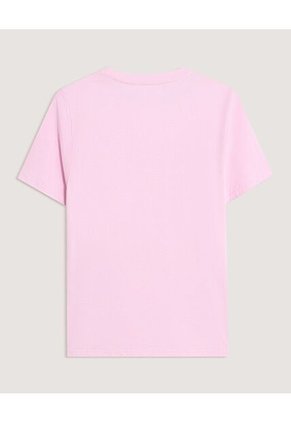 Camiseta  Para Mujer Manga Corta Cuello Redondo Color Rosado Marca Ostu #40092858