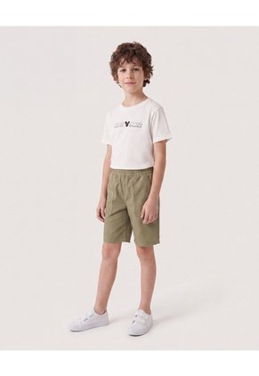 Bermuda Jogger Utility Para Niño  Infantil Niño Verde Ostu