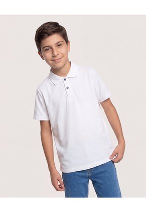 Polo Básico De Corte Versátil Para Niño Infantil Niño Crema Ostu