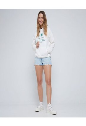 Buzo Para Mujer Hoodie Color Beige Marca Ostu #40060353