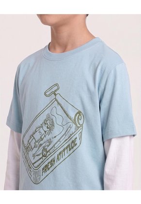 Camiseta Adventure Warning Para Niño  Infantil Niño Verde Ostu