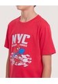 Camiseta Spider-Man Nyc Hero Para Niño  Infantil Niño Rojo Ostu de Ostu