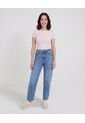 Camiseta  Para Mujer Crop Top Manga Corta Color Rosa Marca Ostu #40098218 de Ostu