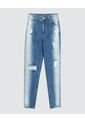 Jean Para Mujer Mom Color Azul  Marca Ostu #40160234 de Ostu