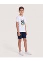 Bermuda Jogger Básica Para Niño  Infantil Niño Azul Ostu de Ostu