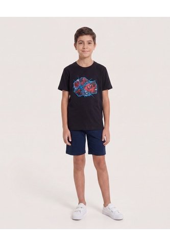 Camiseta Spider-Man Multiverso Para Niño  Infantil Niño Negro Ostu Ostu