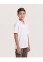 Polo Básico Cuello V Para Niño  Infantil Niño Crema Ostu de Ostu