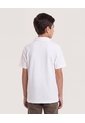 Polo Básico Cuello V Para Niño  Infantil Niño Crema Ostu de Ostu