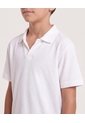 Polo Básico Cuello V Para Niño  Infantil Niño Crema Ostu de Ostu