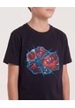 Camiseta Spider-Man Multiverso Para Niño  Infantil Niño Negro Ostu de Ostu