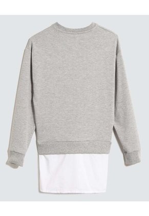 Buzo Para Niña Cuello Redondo Color Gris  Marca Ostu #90060103