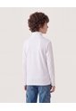 Camiseta Cuello Tortuga Básica Para Niño  Infantil Niño Blanco Ostu de Ostu