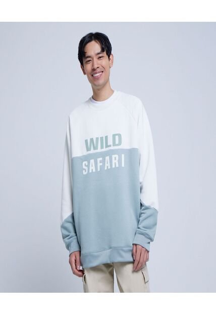 Buzo Para Hombre Cuello Redondo Color Blanco Marca Ostu #60060349