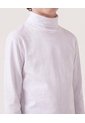 Camiseta Cuello Tortuga Básica Para Niño  Infantil Niño Blanco Ostu de Ostu