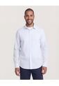 Camisa  Para Hombre Manga Larga Sin Bolsillo Cuello C Color Azul Marca Ostu #60019068 de Ostu