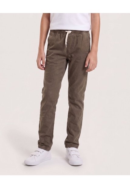 Jean Jogger Ajuste Casual Para Niño  Infantil Niño Verde Ostu