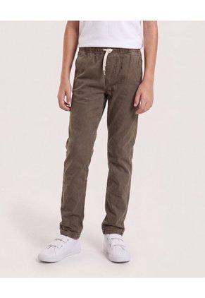 Jean Jogger Ajuste Casual Para Niño Infantil Niño Verde Ostu