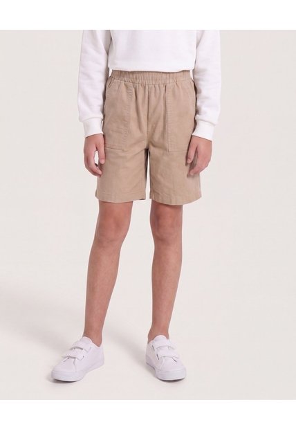 Bermuda Jogger Básica Para Niño  Infantil Niño Café Ostu