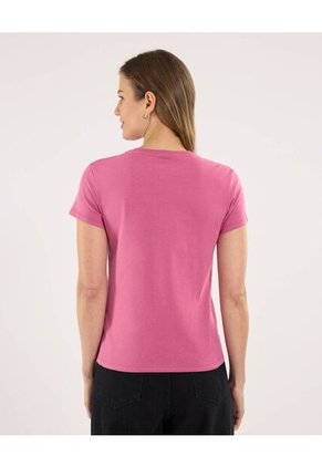 Camiseta Para Mujer Manga Corta Cuello Redondo Color Morado Marca Ostu #40092611
