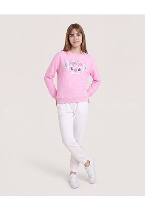 Buzo Stitch Angel Sweet Love Para Niña Infantil Niña Rosa Ostu