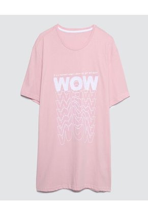 Camiseta Para Hombre Manga Corta Color Rosado Marca Ostu #60090790