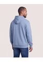 Hoodie Con Estampado Frontal  Para Hombre Azul Ostu de Ostu