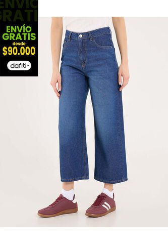 Jean Para Mujer Culotte Color Azul Marca Ostu #40160620 Ostu