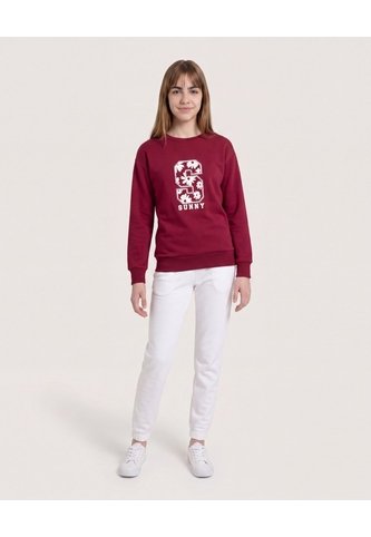 Buzo Sunny Flores Bordadas Para Niña  Infantil Niña Vino Ostu Ostu