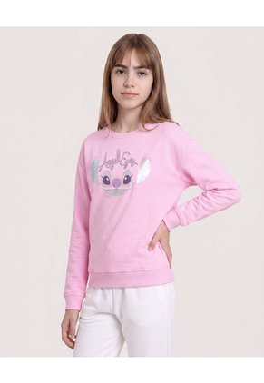 Buzo Stitch Angel Sweet Love Para Niña Infantil Niña Rosa Ostu