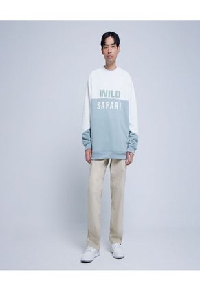 Buzo Para Hombre Cuello Redondo Color Blanco Marca Ostu #60060349