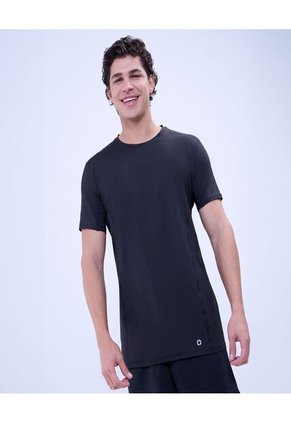 Camiseta Para Hombre Manga Corta Cuello Redondo Color Negro Marca Ostu #60091492