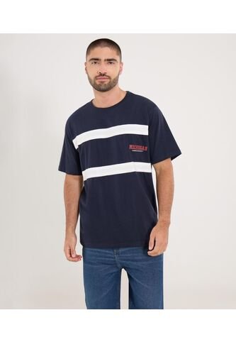 Camiseta Para Hombre Manga Corta Cuello Redondo Color Azul Marca Ostu #60091836 Ostu