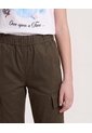 Pantalón Cargo Utility Fit Para Niña  Infantil Niña Verde Ostu de Ostu