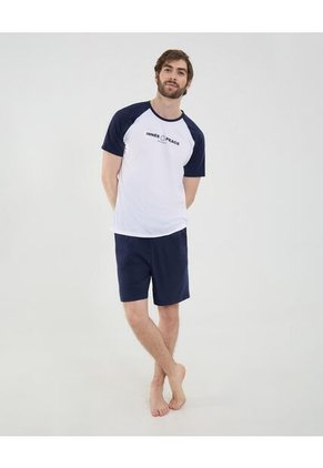 Bermuda Para Hombre Regular Corto Color Azul Marca Ostu #60100473