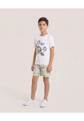 Bermuda Bañadora Postales De Viaje Para Niño Infantil Niño Crema Ostu