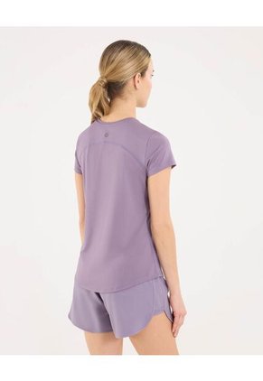 Camiseta Para Mujer Manga Corta Cuello Redondo Color Morado Marca Ostu #40092536