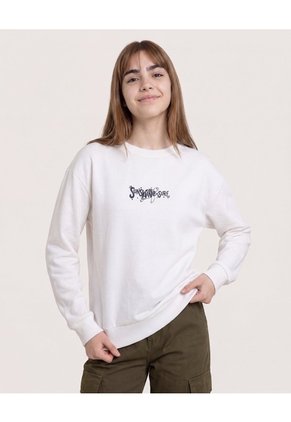 Buzo Sunshine Surf Club Para Niña Infantil Niña Crema Ostu