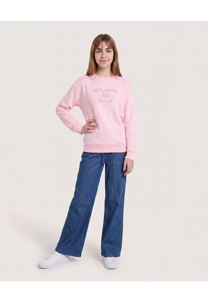 Buzo Sun Sand Smiles Para Niña  Infantil Niña Rosa Ostu