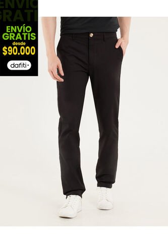 Pantalón Para Hombre Chino Color Negro Marca Ostu #60070458 Ostu