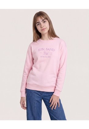 Buzo Sun Sand Smiles Para Niña Infantil Niña Rosa Ostu