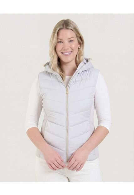 Chaleco  Para Mujer Acolchado Color Café Marca Ostu #40250012