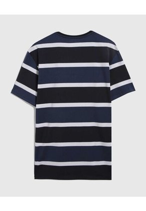 Camiseta Para Hombre Manga Corta Color Azul Marca Ostu #60091231