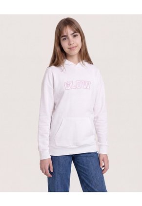 Buzo Con Capota Glow Dream Para Niña  Infantil Niña Crema Ostu