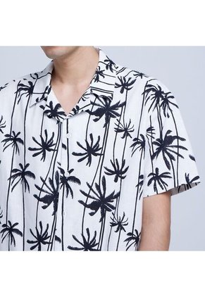 Camisa Para Hombre Manga Corta Sin Bolsillo Color Negro Marca Ostu #60010621