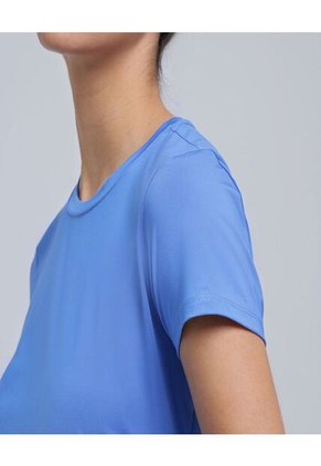 Camiseta Para Mujer Manga Corta Color Azul  Marca Ostu #40092068