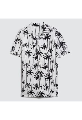 Camisa Para Hombre Manga Corta Sin Bolsillo Color Negro Marca Ostu #60010621